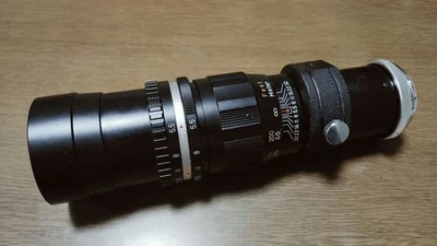 Teleobjetivo de enfoque único PETRI 1:5,5 f=300 mm hecho en Japón Foto 1 de 4
