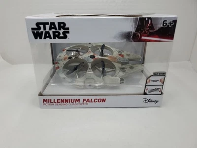 Disney Star Wars Millennium Falcon Motion Sensing Stunt Drone Quadcopter NEW - Image 1 of 4