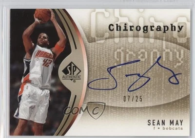 2006-07 SP Authentic Chirography Gold /25 Sean May #CH-SM Auto - Image 1 of 2