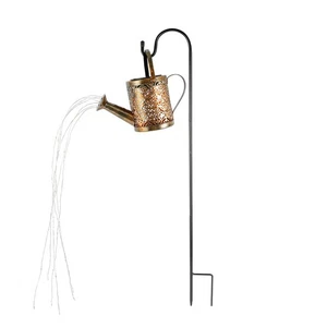 Solar Kettle Lamp Outdoor Hanging Watering Can Light IP65 Waterproof bepIx - Picture 1 of 12