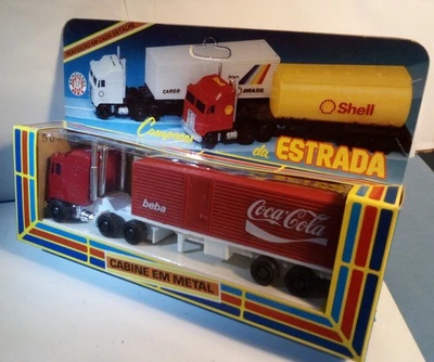 Camión remolque tractor fundido a presión Coca-Cola de colección: Campeoes da Estrada (Brasil) Foto 1 de 4