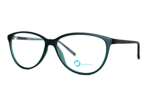 NUEVOS MARCOS DE GAFAS AUTÉNTICOS MATE AZUL PACIENCIA ÓPTICA MODERNA 54-14-140 MM - Imagen 1 de 7