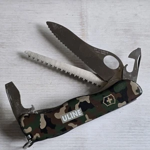 VICTORINOX ONE HANDED TREKKER OHT SWISS ARMY KNIFE 111MM ULINE CAMO - Picture 1 of 5