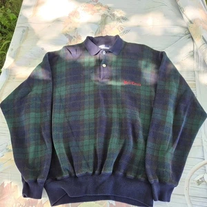 Vintage Ralph Lauren Polo Tennis Men's Size XL Plaid Knit Pullover Sweater - Picture 1 of 8