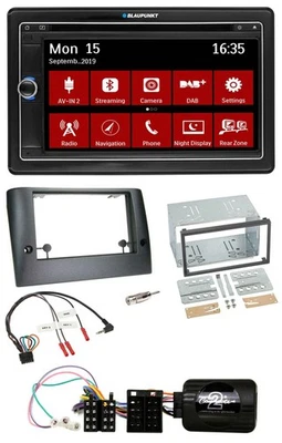 Blaupunkt Lenkrad DAB TMC 2DIN USB Bluetooth Navigation für Fiat Stilo 2005-2007 - Bild 1 von 4
