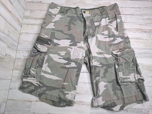 Vintage Nobo No Boundaries Camo Cargo Shorts Herren 36 grün Utility Y2K Rip Stop - Bild 1 von 14