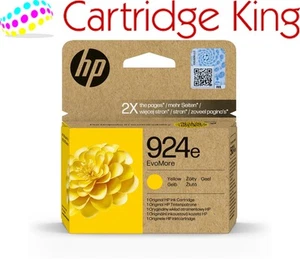 HP 924E EvoMore żółty oryginalny wkład atramentowy wydajność strony 800 (P/N 4K0U9NE) - Zdjęcie 1 z 6