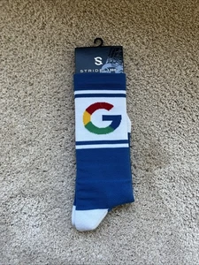 Google Intern Socken Neu mit Etikett weiß blau 1 Paar - Bild 1 von 3