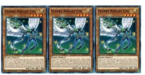 Yugioh- 3X Starry Knight Ciel - Common - 1st Edition - LIOV-EN019 - Near Mint - Picture 1 of 1