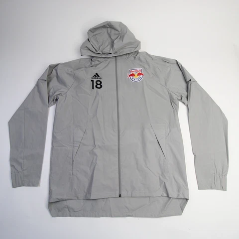 New York Red Bulls adidas Jacket Men's Gray New Cover