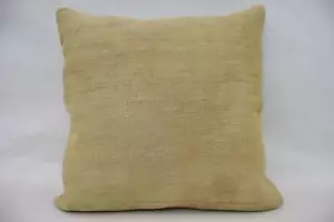 Throw Pillow, 28"x28" Beige Kilim Pillow, Pillow Covers, Kilim Pillow - Picture 1 of 6