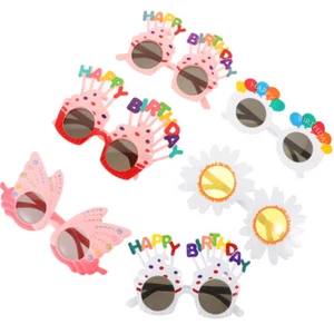 6 Pcs Funny Glasses Party Eyewear Happy Birthday Eyeglasses Child - Picture 1 of 12