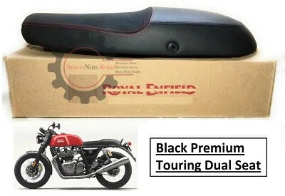 Royal Enfield "GT 650cc & Interceptor 650cc" Noir Premium "Touring Dual Seat" - Photo 1/4