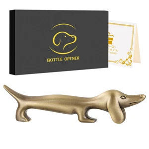 Metal Sausage Dog Shape Bottle Opener Beer Ooeners Bar Accessory Deco Corkscrew - Picture 1 of 21