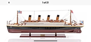 40” New Titanic Painted Ship Model Wooden Handicraft Fully Assembled W/ Coa Mint - Picture 1 of 10