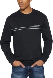 Calvin Klein Men's Crew Neck Sweatshirt,Black,Size    XL - Picture 1 of 4