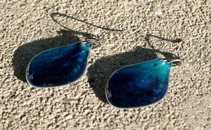 Leave or flower wrap in resin earrings and necklace set, beautiful and creative - Picture 1 of 23