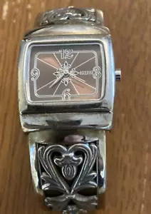 Ecclissi Sterling Silver Women's Quarts Bracelet Style Wristwatch Works .925 - Picture 1 of 9