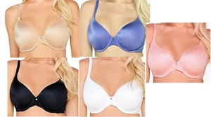 Breezies Modesty Lined Full Coverage Back Smoothing T Shirt Bra - Picture 1 of 10