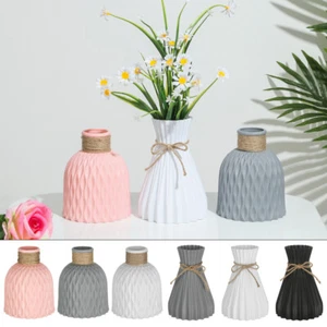 Basket Arrangement Anti-ceramic Flower Vase Plastic Vases Rattan-like - Picture 1 of 18