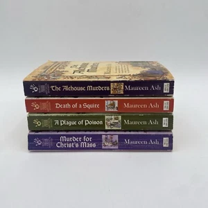 Templar Knight Mystery Series LOT 1-4 PBBooks Maureen Ash Cozy Medieval Suspense - Picture 1 of 23