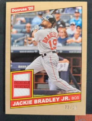 2020 Donruss Baseball #86M-JA Jackie Bradley JR Game Worn Jersey Red Sox 23 /25 - Image 1 of 3