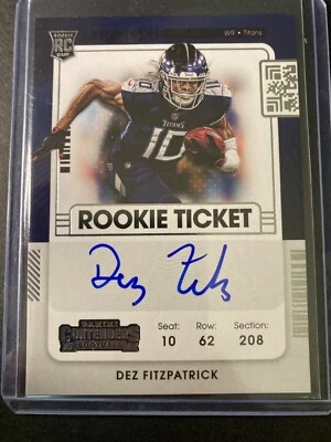 2021 Panini Contenders - Rookie Ticket RPS Variation #130 Dez Fitzpatrick... - Image 1 of 2