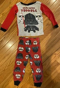 Star Wars Darth Vader Lucas Film Pajama Set Size 4T - Picture 1 of 3