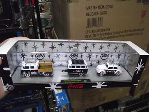 M2 1/64 Hauler coca cola 1960 VW double cab trailer & 1953 volks beetle TW36 NIB - Imagen 1 de 1