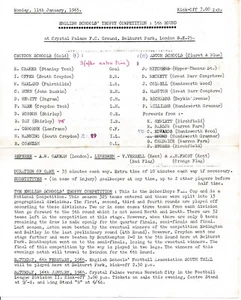 CRYSTAL PALACE - Croydon Boys v Aston (Schools Trophy @ Selhurst Park) 1964/1965 - Imagen 1 de 1
