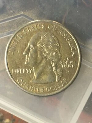 2002 indiana state quarter error No Clad Layer  - Image 1 of 2