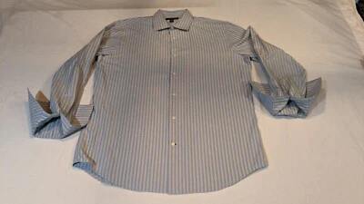 Banana Republic Fitted Men's Dress Shirt French Cuff 16-16 1/2  Size Large - Image 1 of 4