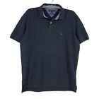 Tommy Hilfiger Standard Bleu Col Polo T-Shirt Taille XL