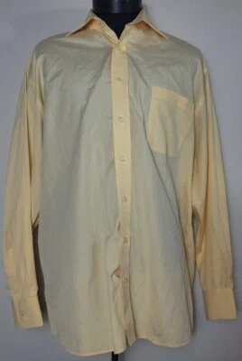 Camisa Vineyard Vines Para Hombre 2 Capas Algodón Amarillo Rayas Botón Frontal Talla 17 R Foto 1 de 4