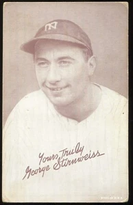 Exposición de saludo 1939-46 W462 - George Stirnweiss Yankees de Nueva York - Imagen 1 de 2