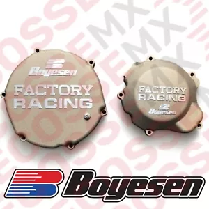 KAWASAKI KX250 BOYESEN CLUTCH IGNITION COVERS MAGNESIUM 1995-2002 SC-12M CC-12M - Picture 1 of 8
