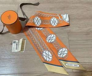 Hermes Twilly Lift Profile Cinta Naranja Accesorio Usado - Imagen 1 de 5