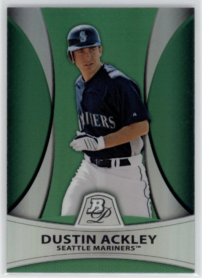 Dustin Ackley Bowman 2010 refractor verde platino RC 497/499 #PP6 (F1500) Foto 1 de 1