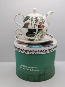 Royal Botanical Gardens Kew Cup Olla Platillo Fresa Salvaje Té Para Uno En Caja Nuevo - Imagen 1 de 21