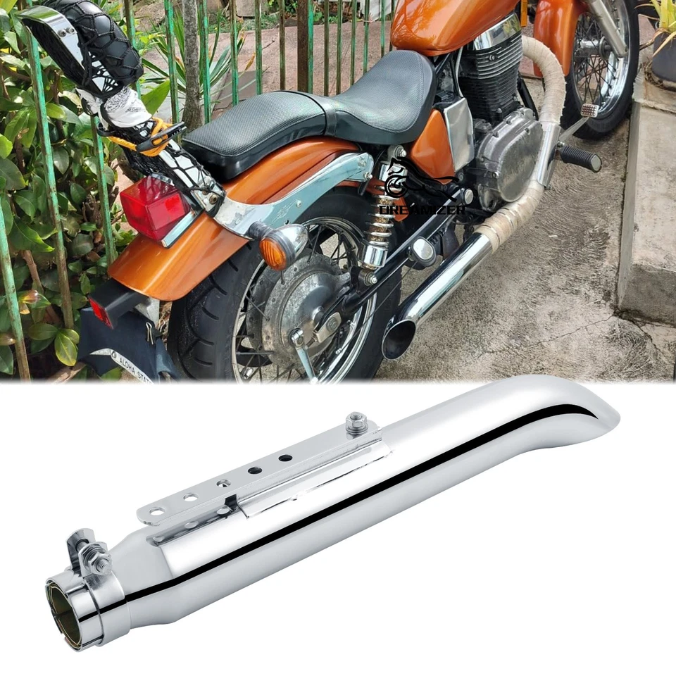 Tubo silenciador de escape de motocicleta de 20" para Suzuki Savage LS650 Boulevard S40 Bobber Foto 1 de 4
