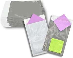 500 sobres de embalaje de bolsas de envío de 2,5 mil sobres de polietileno con vista transparente de 10" x 13" - Imagen 1 de 4