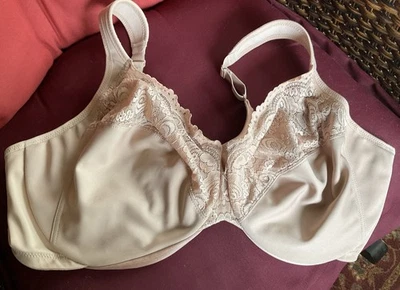 SUJETADOR DE ENCAJE GLAMORISE 1240 48DD WONDERWIRE, UW, BEIGE PRELOVED Foto 1 de 4