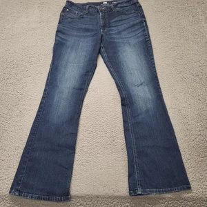 Lee Jeans Damen Größe 12M Blau Mid Rise Bootcut Dark Wash Denim Stretch Cowgirl - Bild 1 von 14
