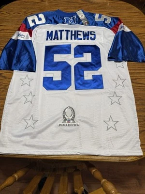 全新带标签 正品 Reebok Clay Matthews #52 绿湾包装工队职业碗球衣 52 码 — 第 1/4 张图片
