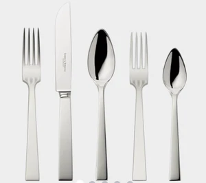 Robbe & Berking Riva 5-Piece Place Setting 925 Sterling Silver - Picture 1 of 9