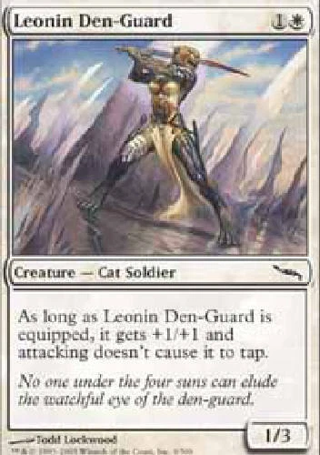 LEONIN DEN-GUARD Mirrodin MTG Magic the Gathering Cards DJMagic - Image 1 of 1
