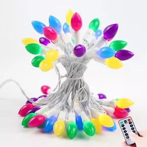 Easter Lights Battery Operated, 50 LED 17FT Easter Pastel Light with White Cord, - Picture 1 of 18