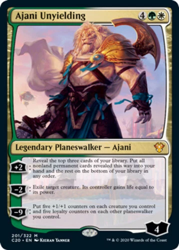 MTG - Ajani Unyielding - Commander 2020 - NM, English Magic FLAT RATE SHIP - Image 1 of 1