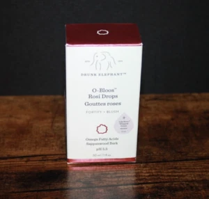 Elefante ubriaco O-Bloos Rosi Drops Glow Fortify Blush Omega acidi grassi 1 oncia NUOVO - Foto 1 di 1