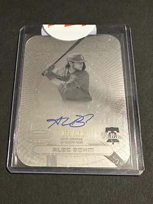2020 Bowman's Best Alec Bohm Franchise 2020 Die Cut Auto /150-Phillies-FREE SHIP - Image 1 of 2